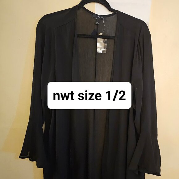 torrid Tops - torrid chiffon kimono NWT